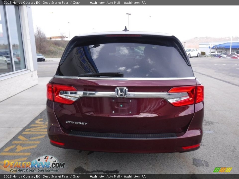 2018 Honda Odyssey EX Deep Scarlet Pearl / Gray Photo #8