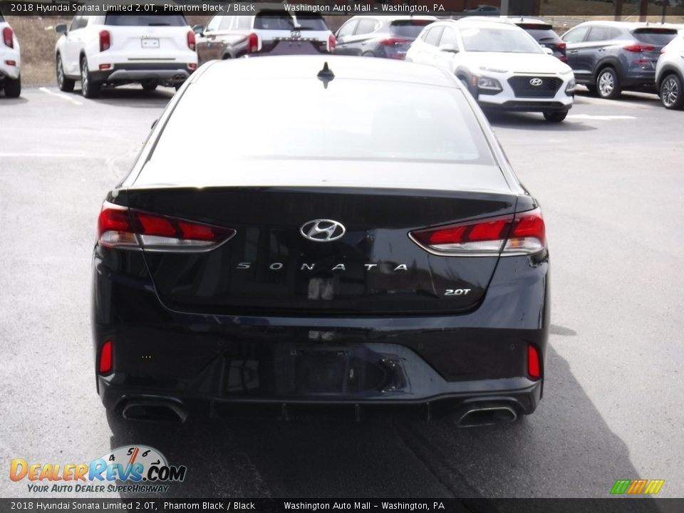 2018 Hyundai Sonata Limited 2.0T Phantom Black / Black Photo #6