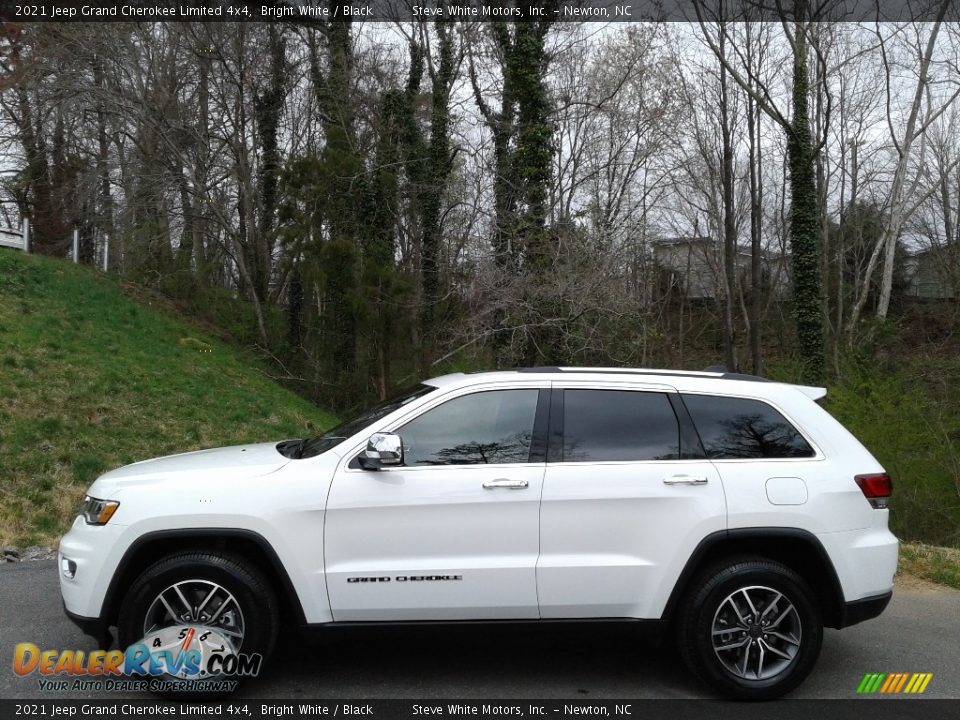 2021 Jeep Grand Cherokee Limited 4x4 Bright White / Black Photo #1