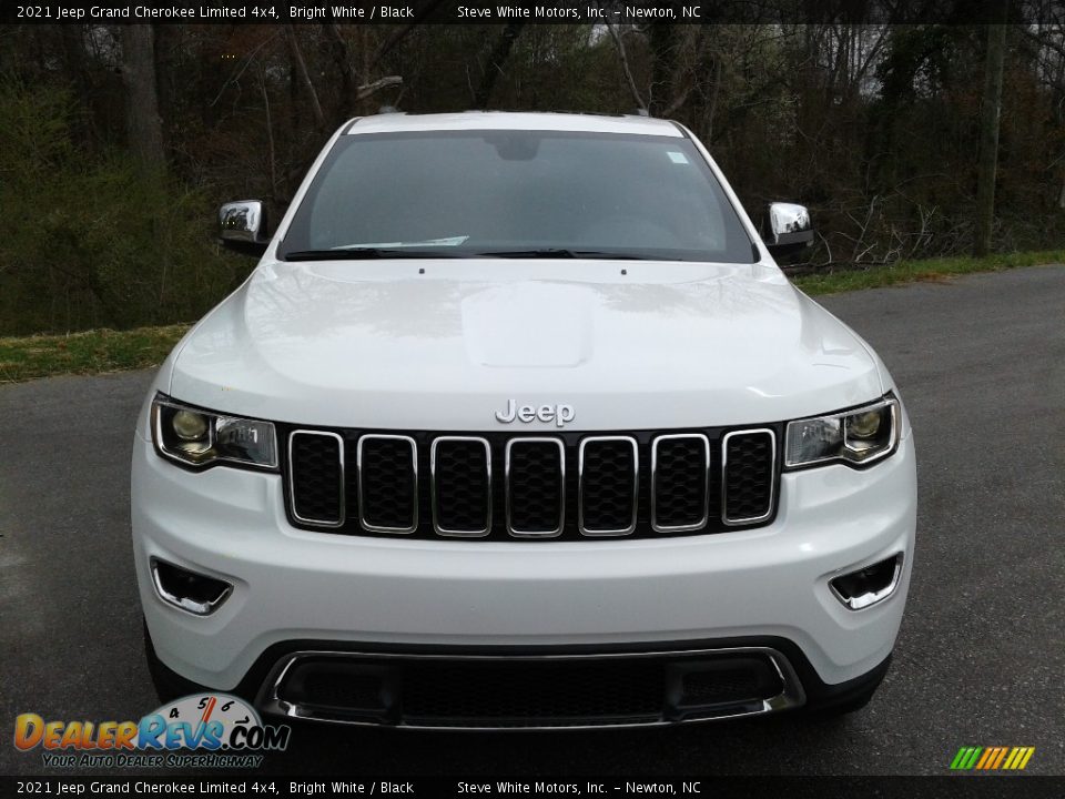2021 Jeep Grand Cherokee Limited 4x4 Bright White / Black Photo #3