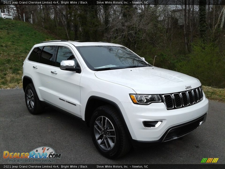 2021 Jeep Grand Cherokee Limited 4x4 Bright White / Black Photo #4