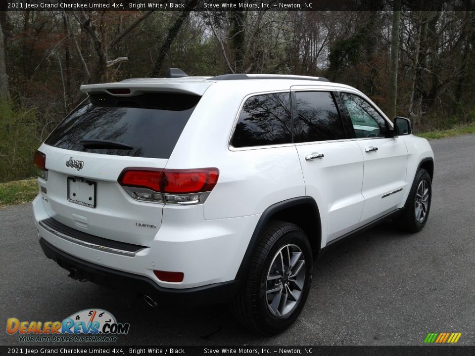 2021 Jeep Grand Cherokee Limited 4x4 Bright White / Black Photo #6