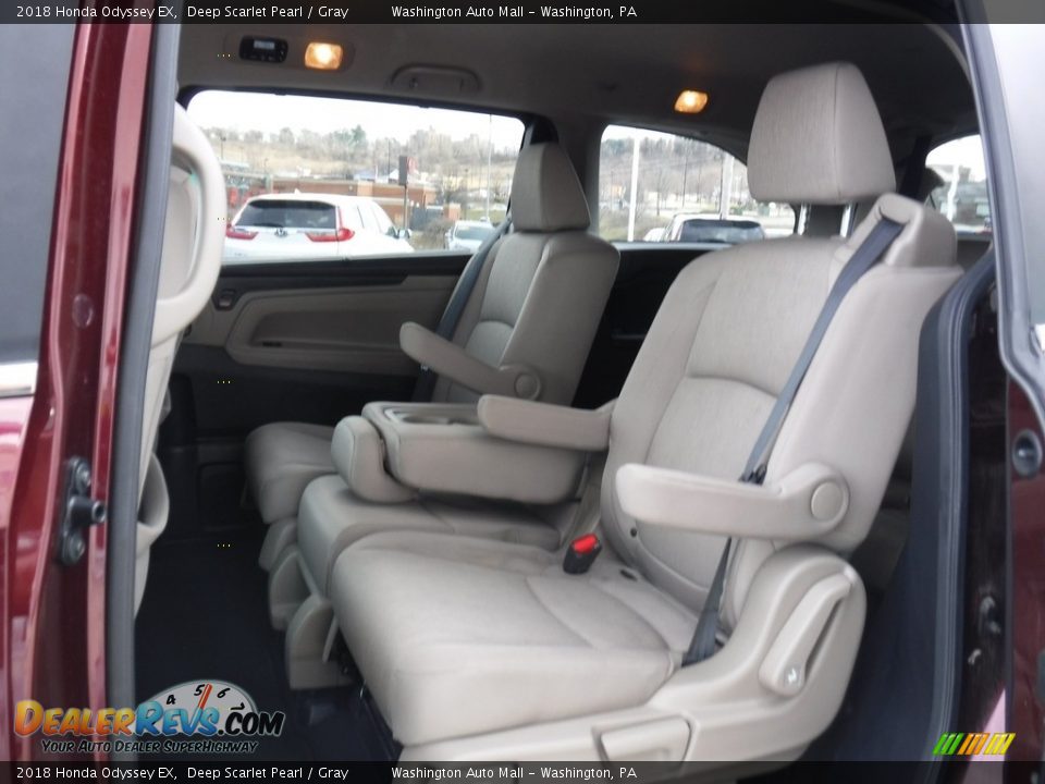 2018 Honda Odyssey EX Deep Scarlet Pearl / Gray Photo #24