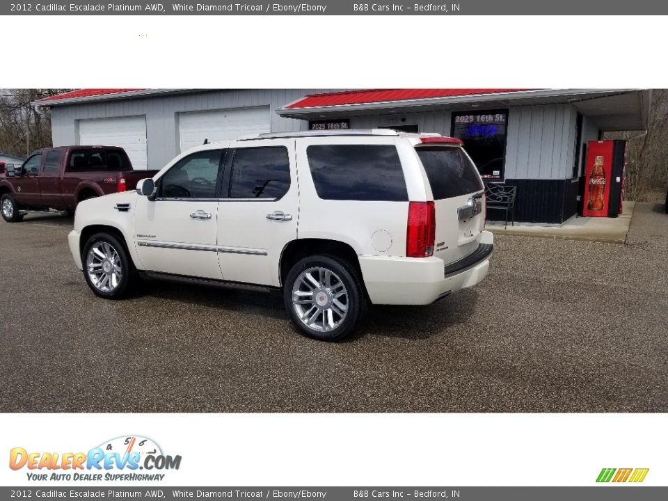 2012 Cadillac Escalade Platinum AWD White Diamond Tricoat / Ebony/Ebony Photo #3