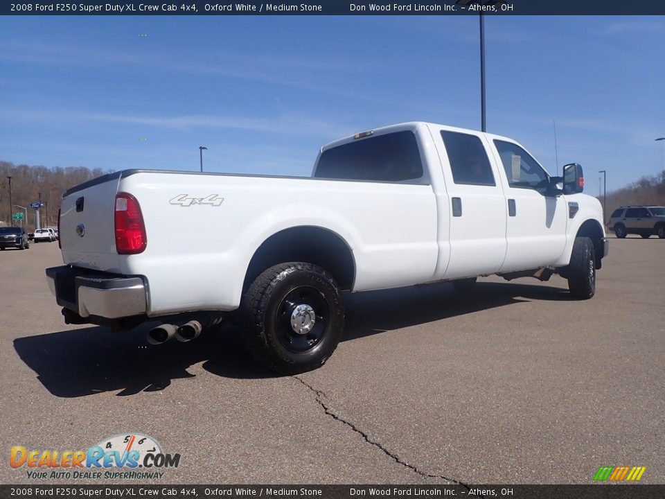 2008 Ford F250 Super Duty XL Crew Cab 4x4 Oxford White / Medium Stone Photo #14
