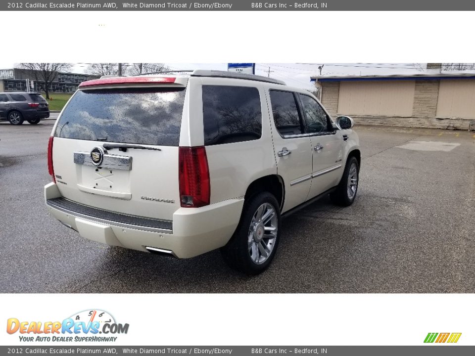 2012 Cadillac Escalade Platinum AWD White Diamond Tricoat / Ebony/Ebony Photo #5