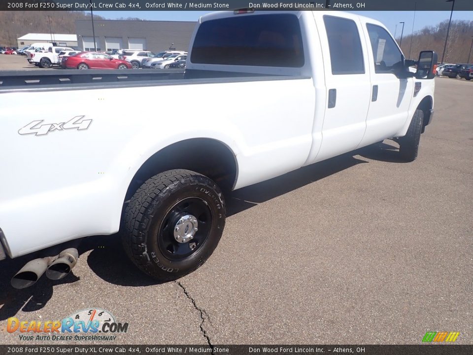 2008 Ford F250 Super Duty XL Crew Cab 4x4 Oxford White / Medium Stone Photo #17
