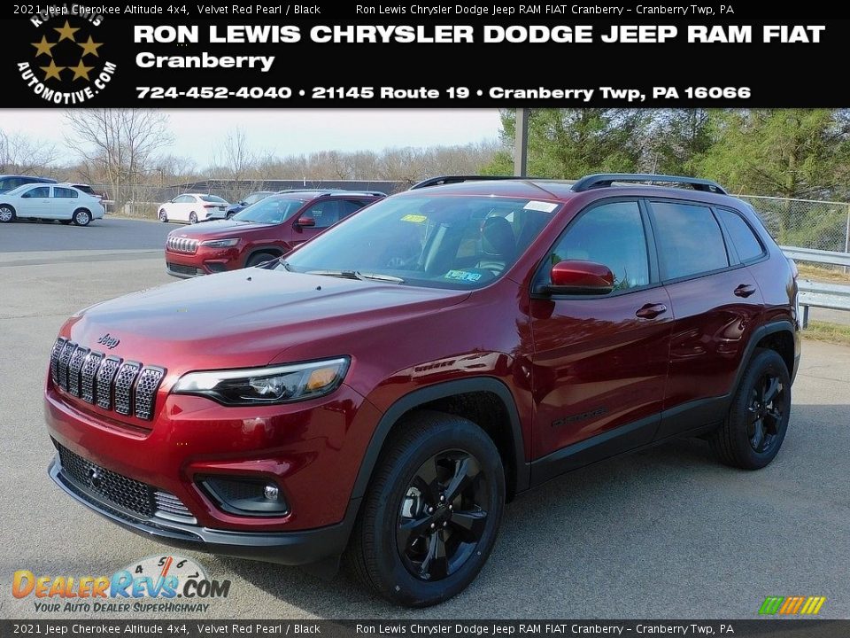 2021 Jeep Cherokee Altitude 4x4 Velvet Red Pearl / Black Photo #1