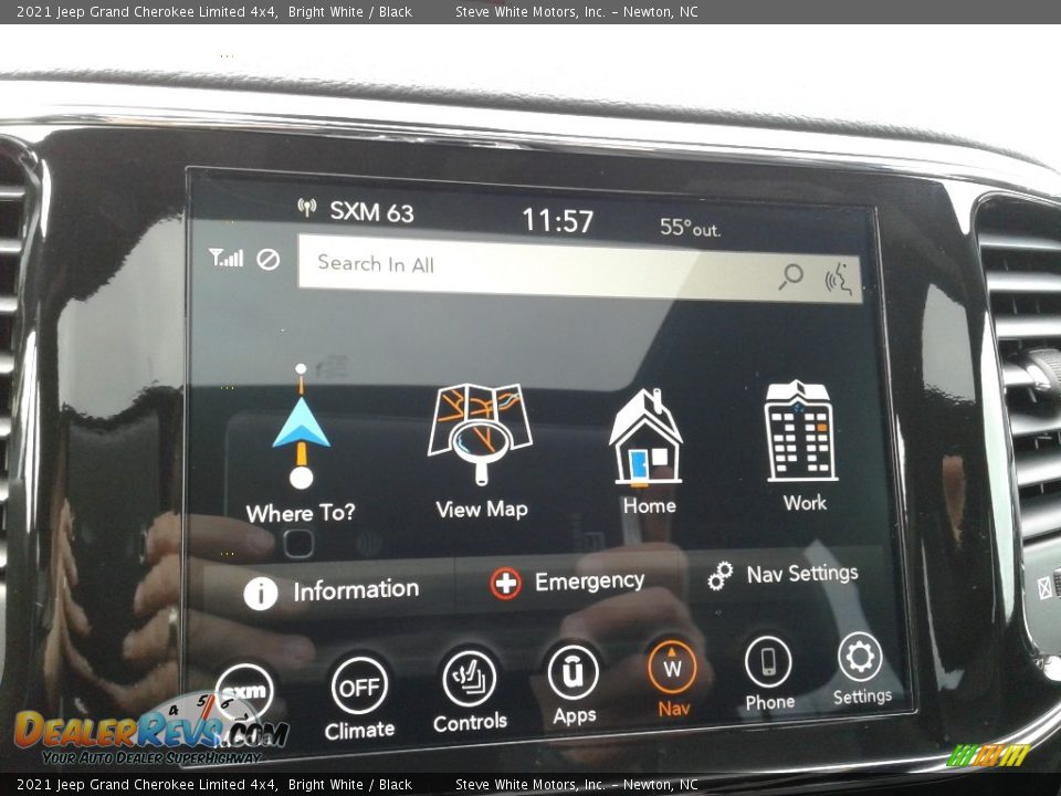 2021 Jeep Grand Cherokee Limited 4x4 Bright White / Black Photo #23