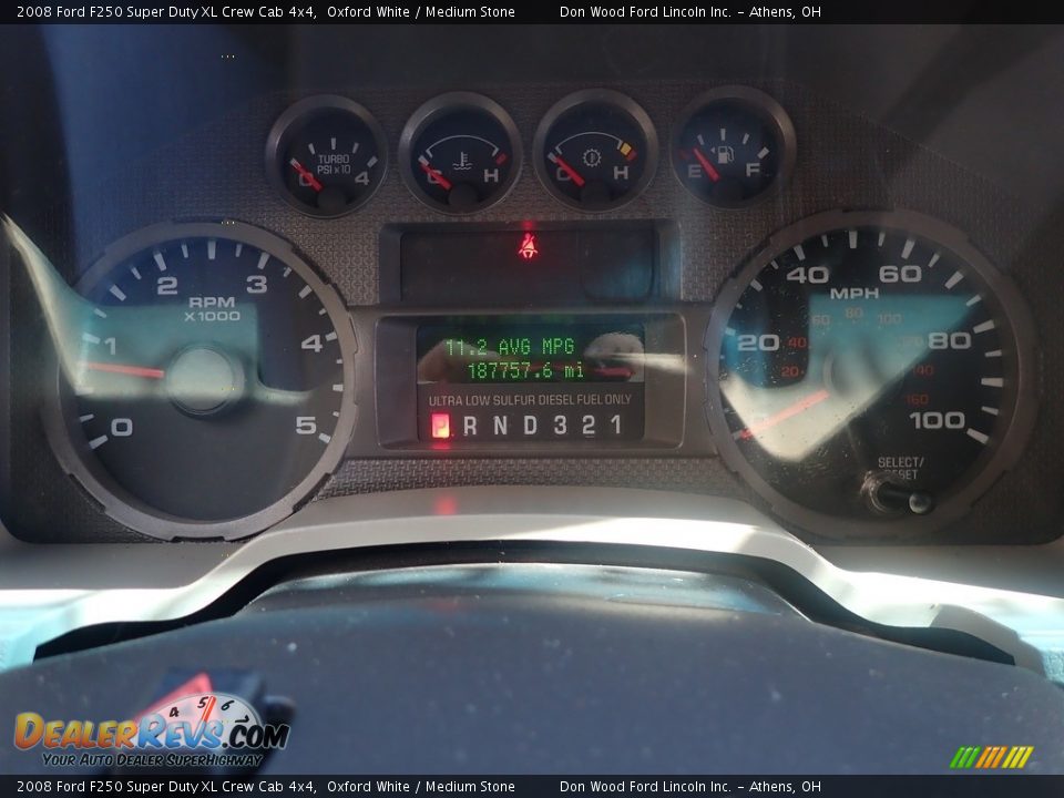 2008 Ford F250 Super Duty XL Crew Cab 4x4 Oxford White / Medium Stone Photo #25