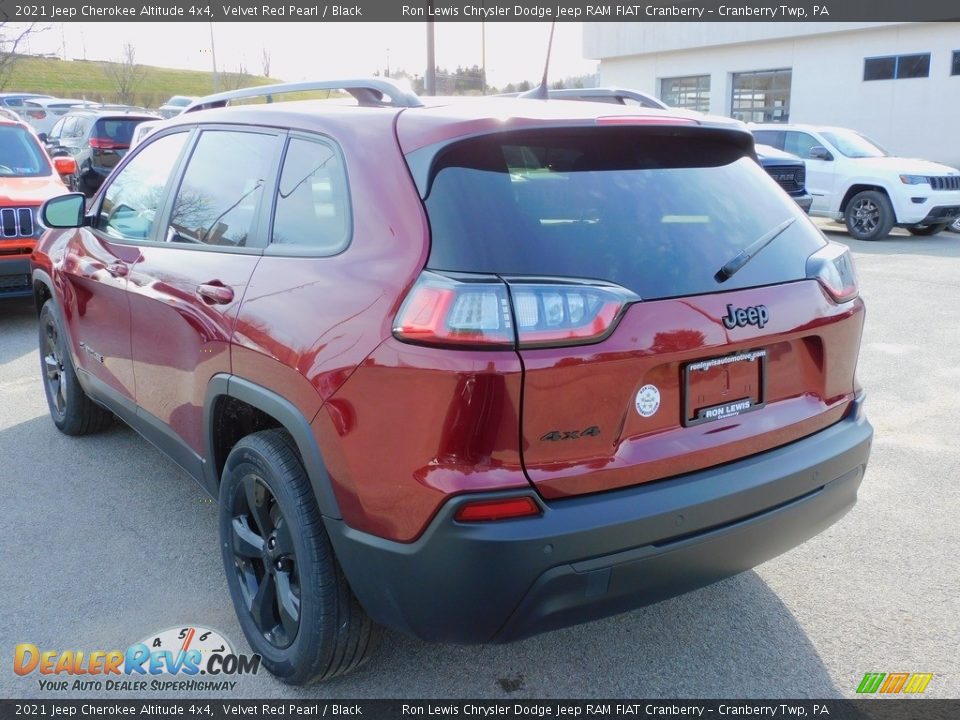 2021 Jeep Cherokee Altitude 4x4 Velvet Red Pearl / Black Photo #8