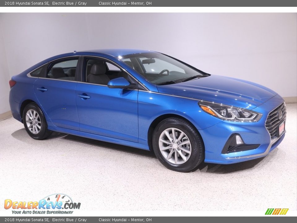 2018 Hyundai Sonata SE Electric Blue / Gray Photo #1