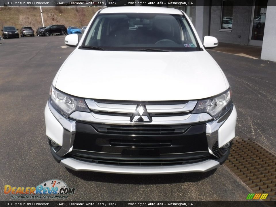 2018 Mitsubishi Outlander SE S-AWC Diamond White Pearl / Black Photo #3