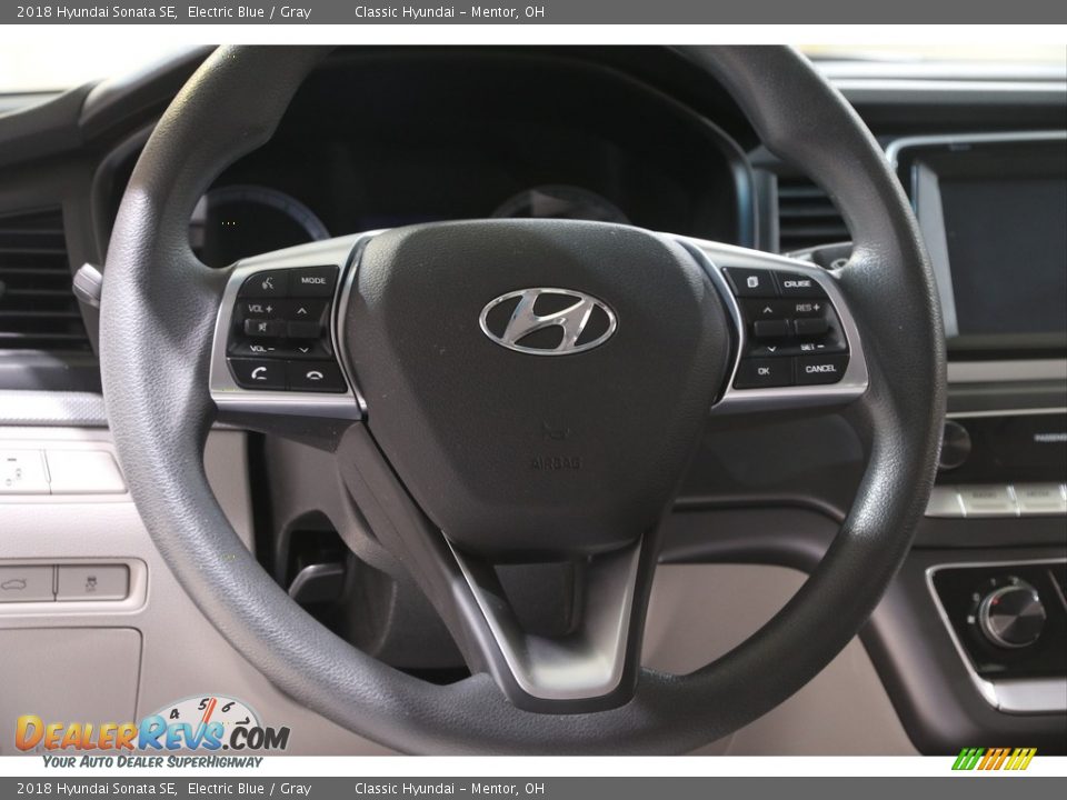 2018 Hyundai Sonata SE Electric Blue / Gray Photo #7