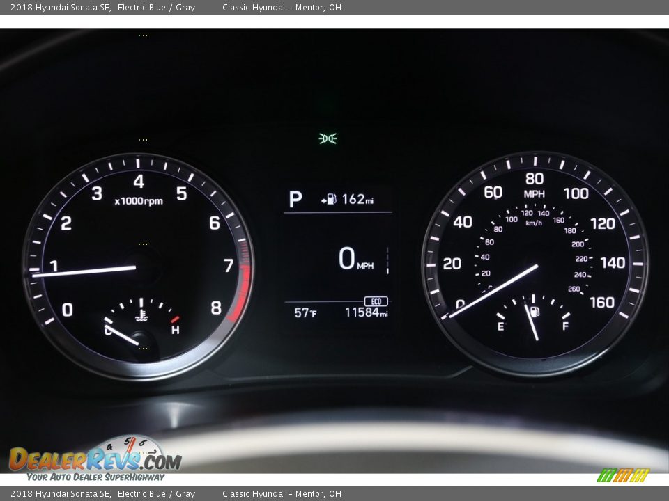 2018 Hyundai Sonata SE Electric Blue / Gray Photo #8
