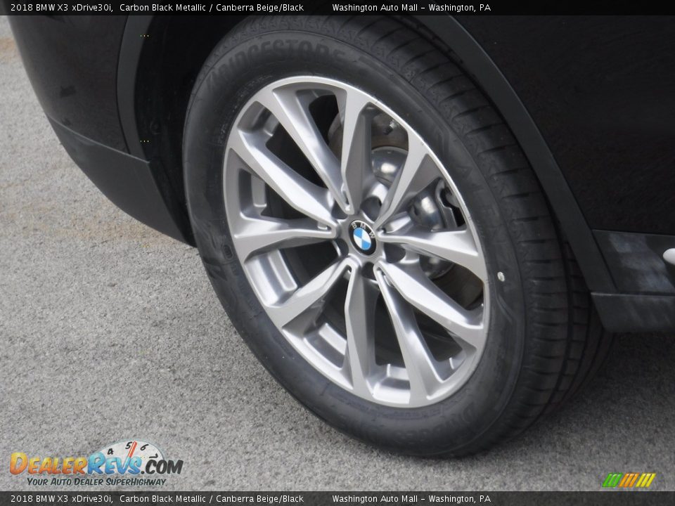 2018 BMW X3 xDrive30i Carbon Black Metallic / Canberra Beige/Black Photo #4