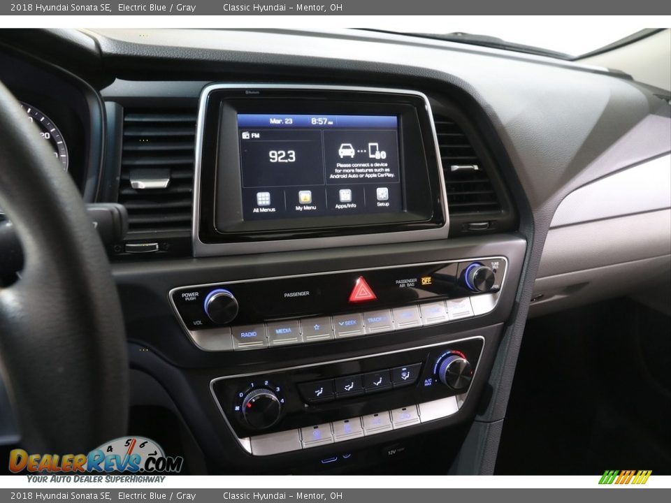 2018 Hyundai Sonata SE Electric Blue / Gray Photo #9