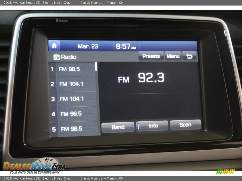 2018 Hyundai Sonata SE Electric Blue / Gray Photo #10