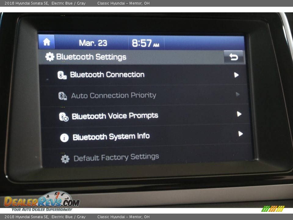 2018 Hyundai Sonata SE Electric Blue / Gray Photo #11