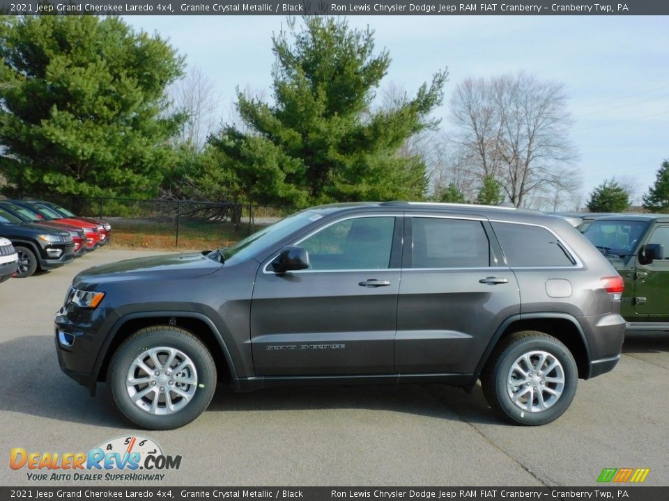 2021 Jeep Grand Cherokee Laredo 4x4 Granite Crystal Metallic / Black Photo #9