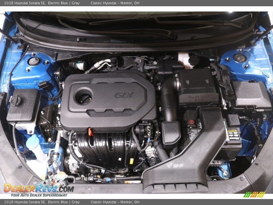 2018 Hyundai Sonata SE Electric Blue / Gray Photo #18