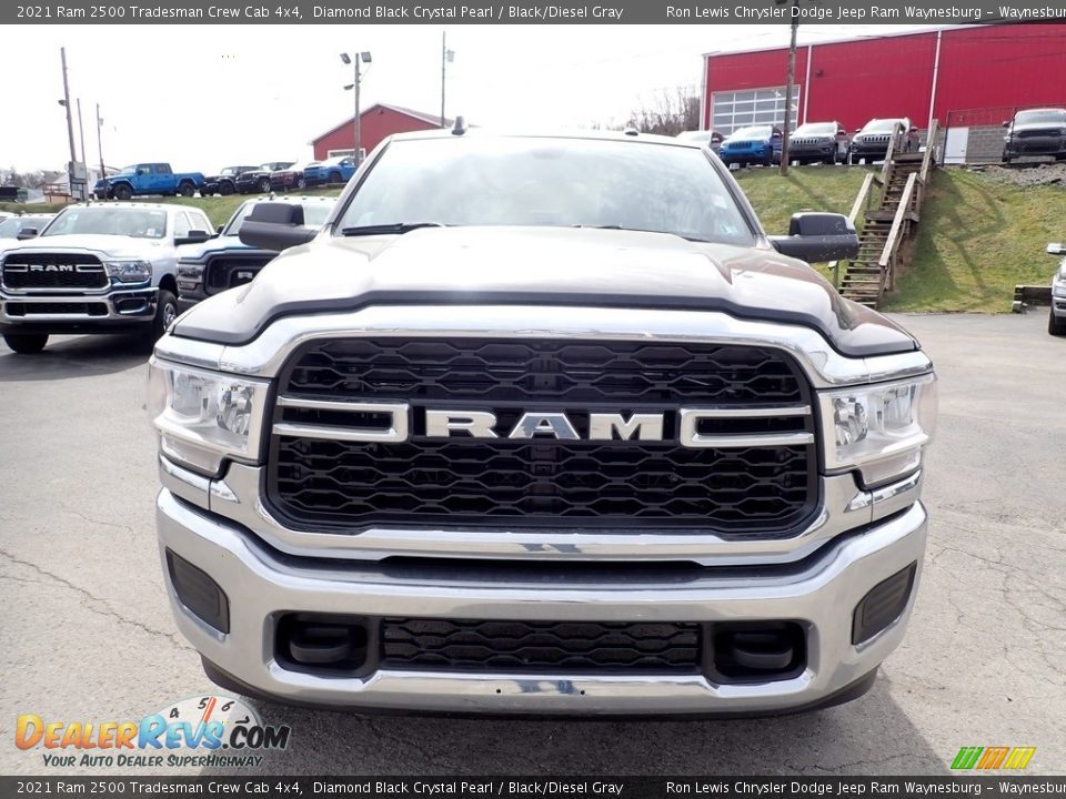 2021 Ram 2500 Tradesman Crew Cab 4x4 Diamond Black Crystal Pearl / Black/Diesel Gray Photo #9