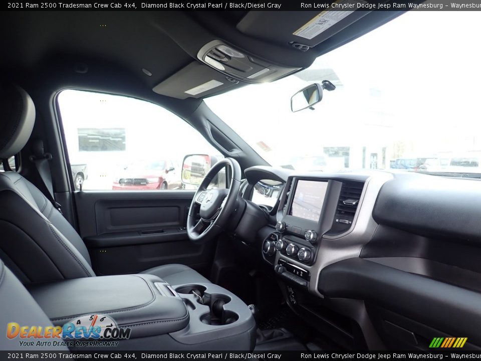 2021 Ram 2500 Tradesman Crew Cab 4x4 Diamond Black Crystal Pearl / Black/Diesel Gray Photo #11