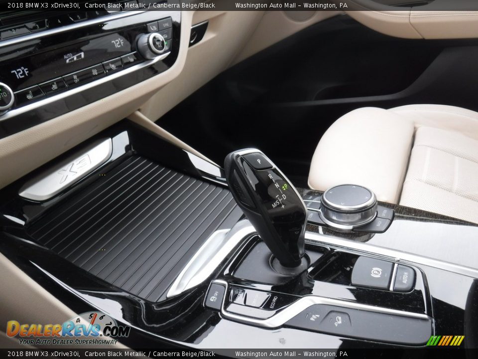 2018 BMW X3 xDrive30i Carbon Black Metallic / Canberra Beige/Black Photo #18