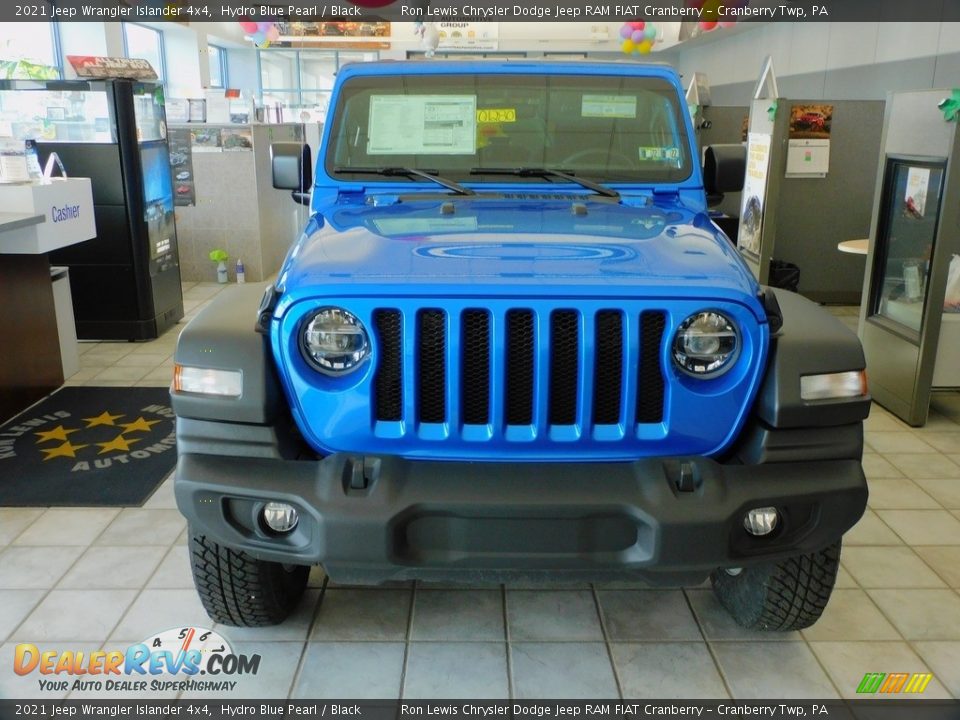 2021 Jeep Wrangler Islander 4x4 Hydro Blue Pearl / Black Photo #2