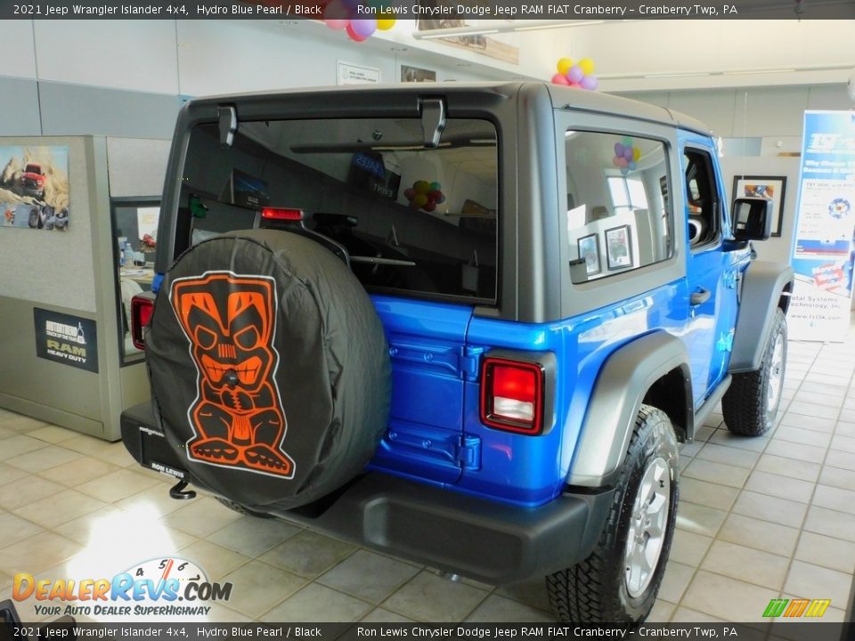 2021 Jeep Wrangler Islander 4x4 Hydro Blue Pearl / Black Photo #5