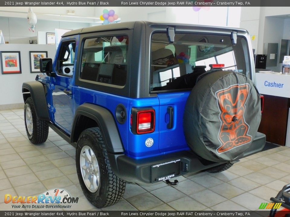 2021 Jeep Wrangler Islander 4x4 Hydro Blue Pearl / Black Photo #8