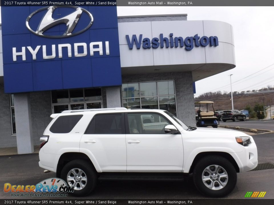 2017 Toyota 4Runner SR5 Premium 4x4 Super White / Sand Beige Photo #2