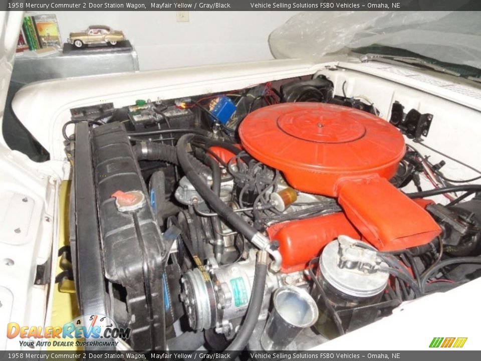 1958 Mercury Commuter 2 Door Station Wagon 383 cid OHV 16-Valve V8 Engine Photo #3