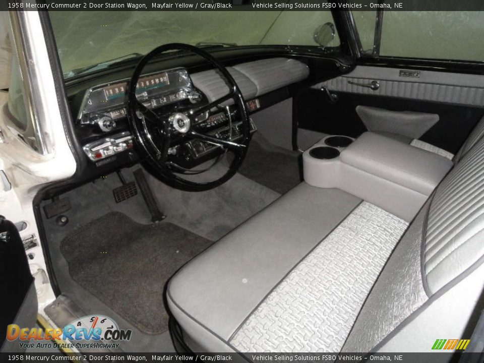 Gray/Black Interior - 1958 Mercury Commuter 2 Door Station Wagon Photo #5