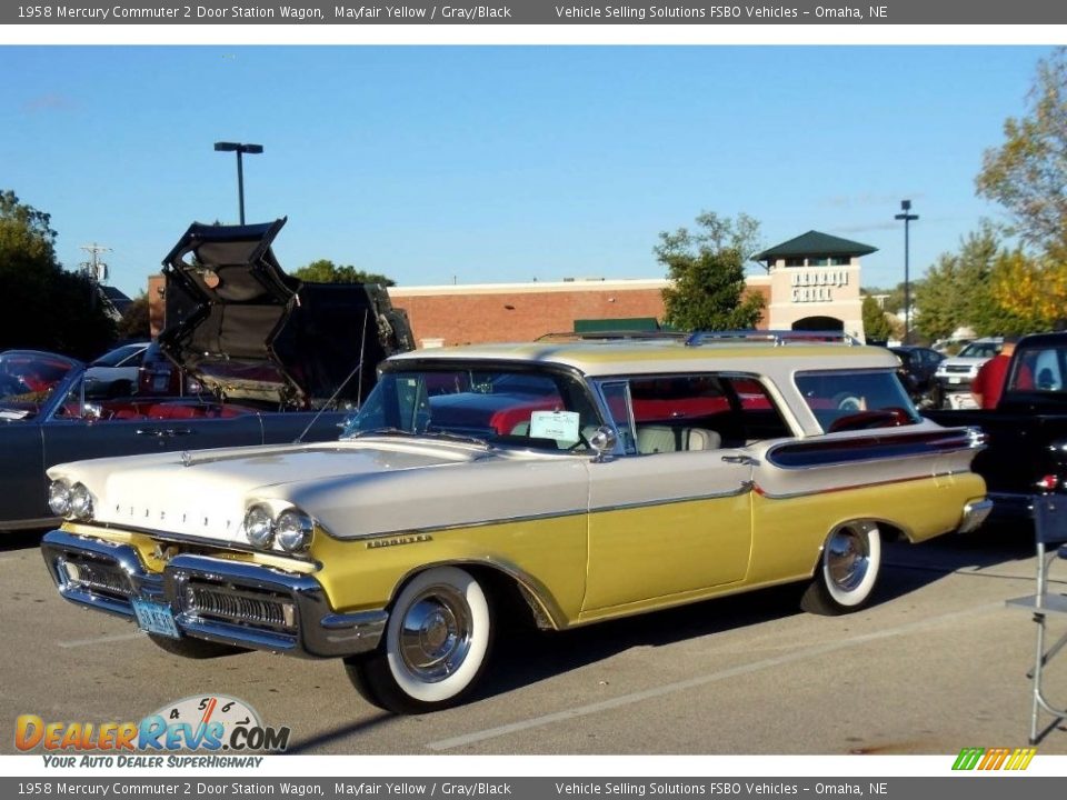 Mayfair Yellow 1958 Mercury Commuter 2 Door Station Wagon Photo #8