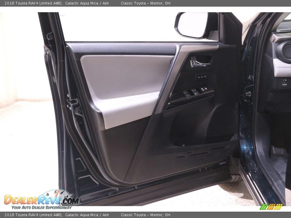2018 Toyota RAV4 Limited AWD Galactic Aqua Mica / Ash Photo #4