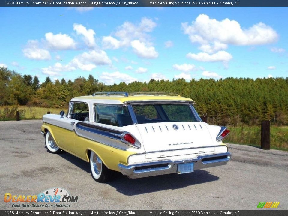 1958 Mercury Commuter 2 Door Station Wagon Mayfair Yellow / Gray/Black Photo #11