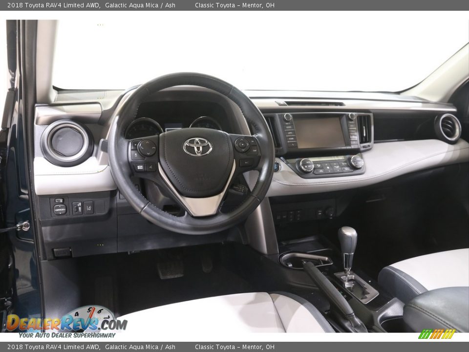 2018 Toyota RAV4 Limited AWD Galactic Aqua Mica / Ash Photo #6