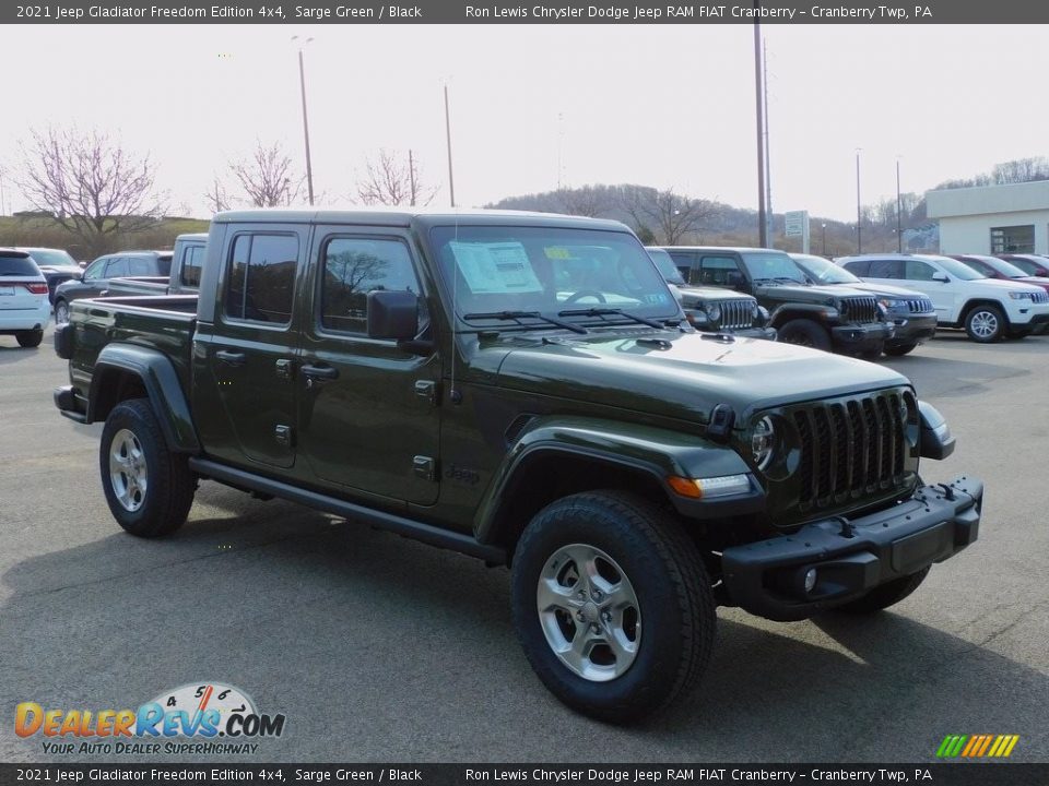 2021 Jeep Gladiator Freedom Edition 4x4 Sarge Green / Black Photo #3