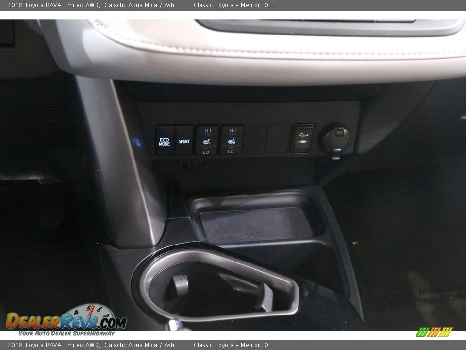 2018 Toyota RAV4 Limited AWD Galactic Aqua Mica / Ash Photo #13