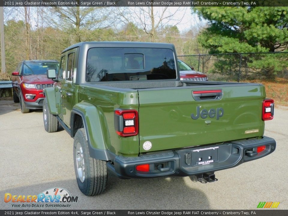 2021 Jeep Gladiator Freedom Edition 4x4 Sarge Green / Black Photo #8