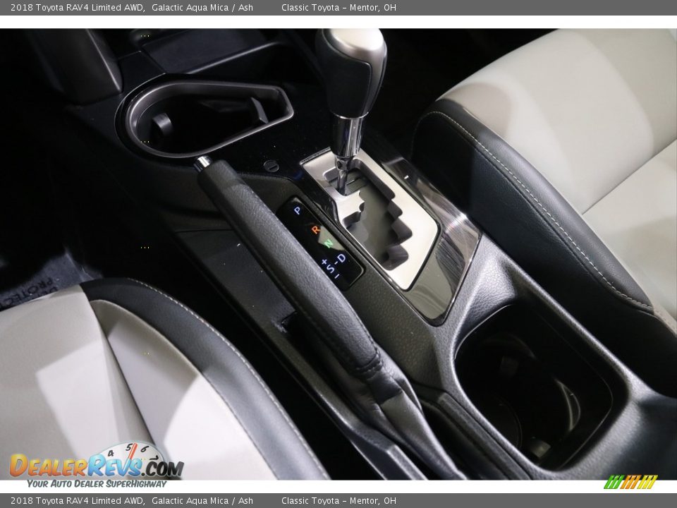 2018 Toyota RAV4 Limited AWD Galactic Aqua Mica / Ash Photo #14
