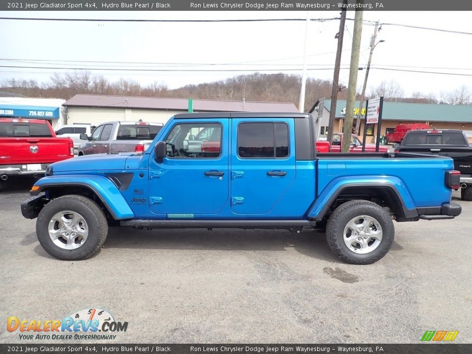 2021 Jeep Gladiator Sport 4x4 Hydro Blue Pearl / Black Photo #2