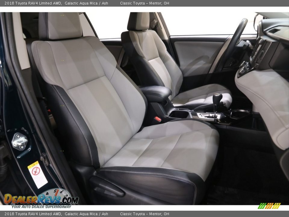 2018 Toyota RAV4 Limited AWD Galactic Aqua Mica / Ash Photo #15