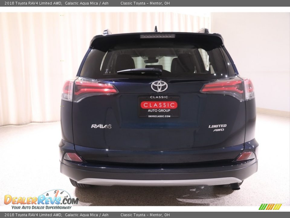 2018 Toyota RAV4 Limited AWD Galactic Aqua Mica / Ash Photo #18