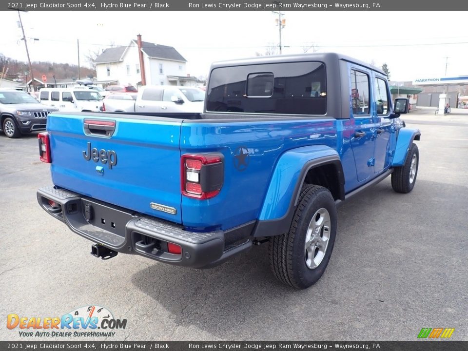 2021 Jeep Gladiator Sport 4x4 Hydro Blue Pearl / Black Photo #5