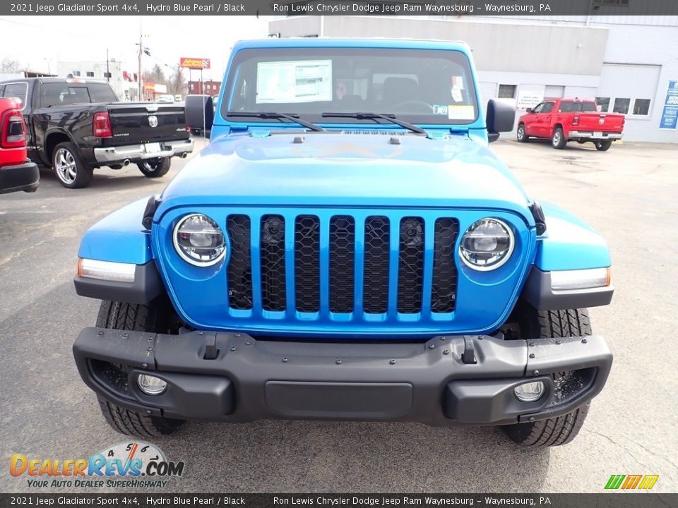 2021 Jeep Gladiator Sport 4x4 Hydro Blue Pearl / Black Photo #7