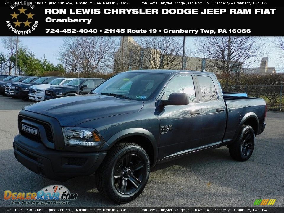 2021 Ram 1500 Classic Quad Cab 4x4 Maximum Steel Metallic / Black Photo #1