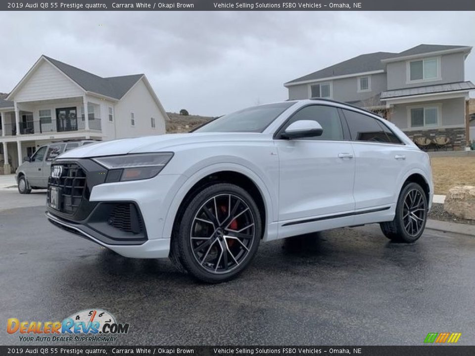 Front 3/4 View of 2019 Audi Q8 55 Prestige quattro Photo #6