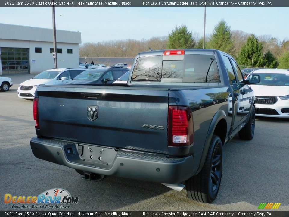2021 Ram 1500 Classic Quad Cab 4x4 Maximum Steel Metallic / Black Photo #5